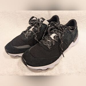 Sorel Kinetic Renegade Black Lite Lace Sneakers Women's 8.5 NL3516-010 NICE